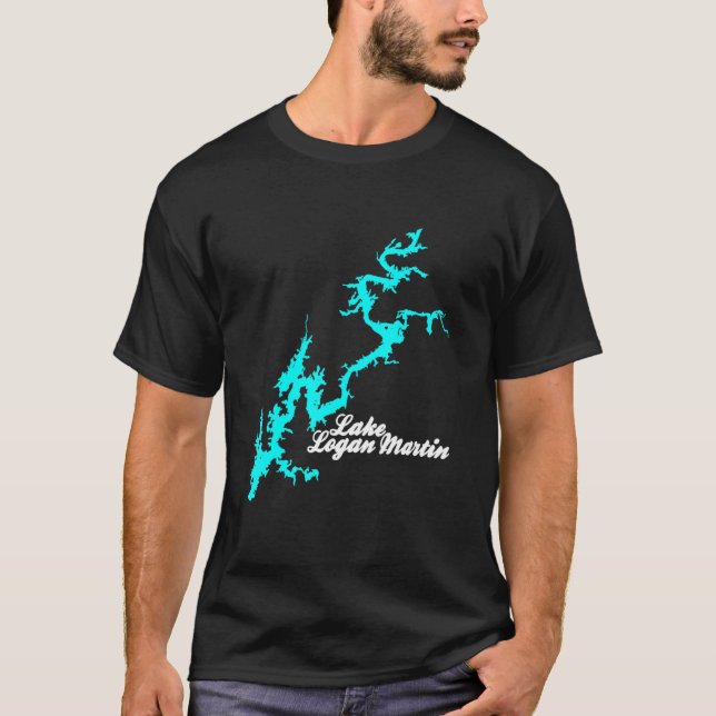 Logan Martin Lake - Alabama T Shirt (Framsida)
