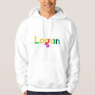 Logan Namn för Children Spädbarn Vuxnas med namnet Hoodie