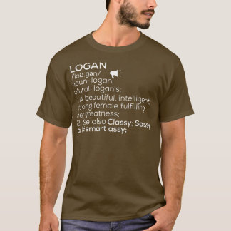 Logan Namn Logan Definition Logan Female Namn Loga T Shirt