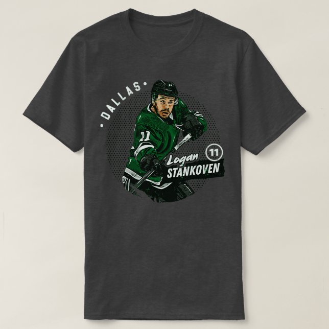 Logan Stankoven Dallas Dots TShirt 1 T Shirt (Design framsida)