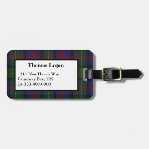 Logan Tartan Play Luggage Tag Bagagebricka