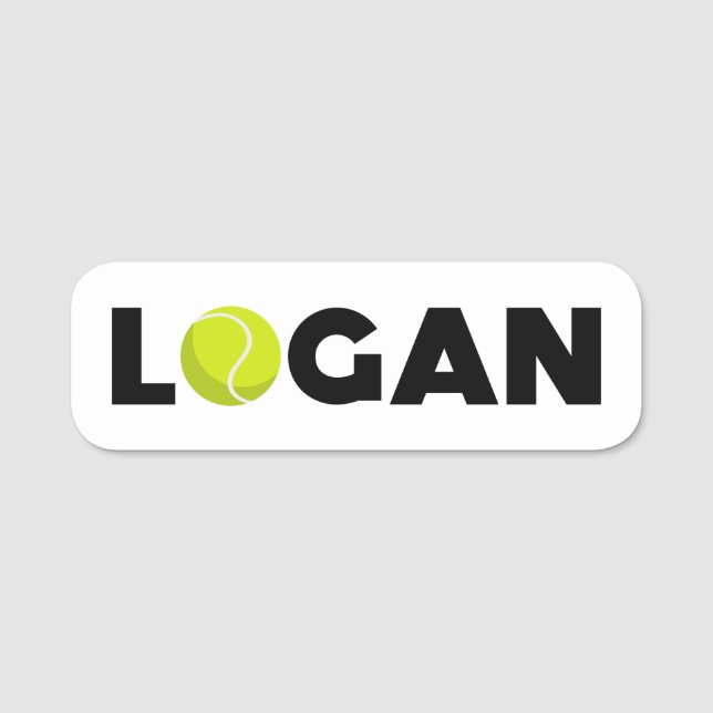 Logan Tennis Namnbricka (Framsida)