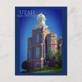 Logan Utah LDS tempel Vykort