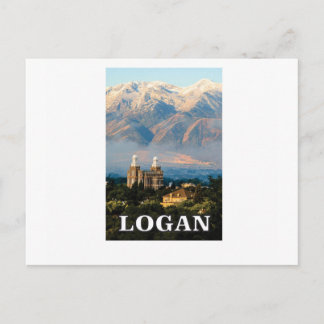 logan utah-märkre vykort