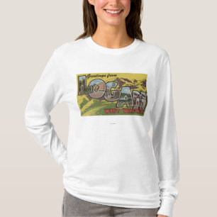 Logan West Virginia - stora brevplatser T Shirt