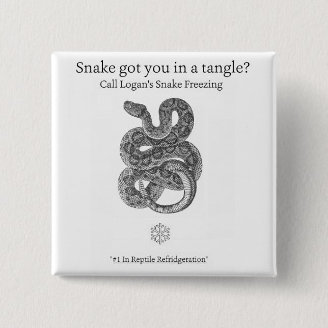Logans att frysa för orm knäppas II Knapp (Framsida)