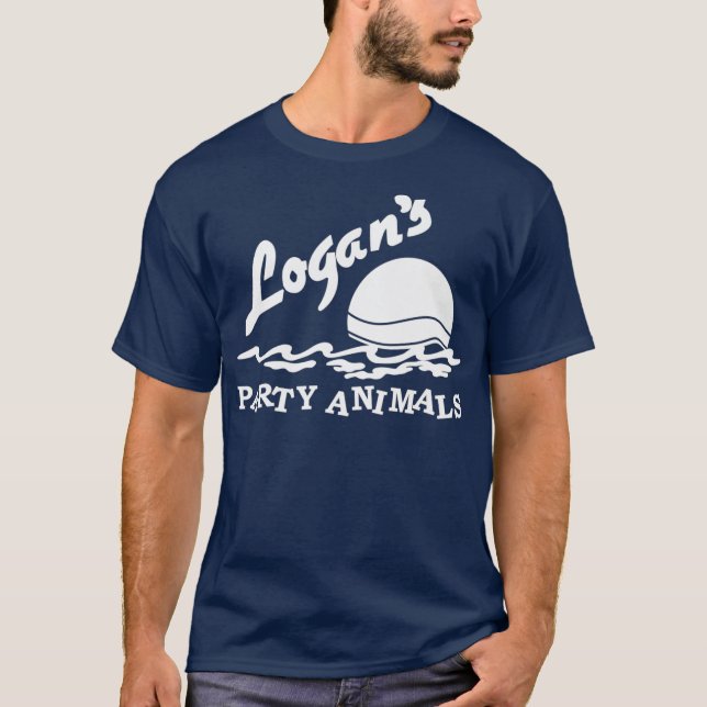 Logans Party Animal Premium T Shirt (Framsida)