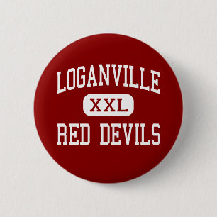 Loganville - röd djävular - kick - Loganville Knapp