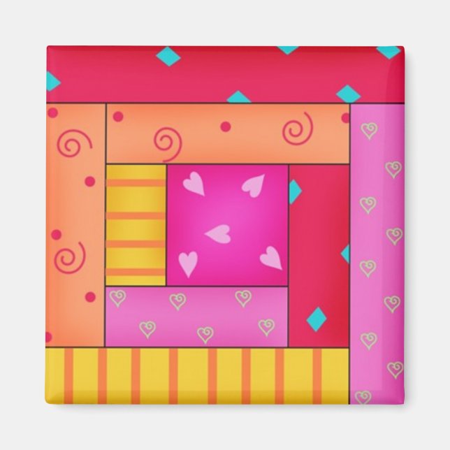 Logaritm för blockering av fyrkantsruta magnet (Framsidan)