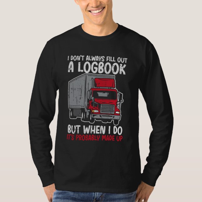 Logbook Humor T Shirt (Framsida)