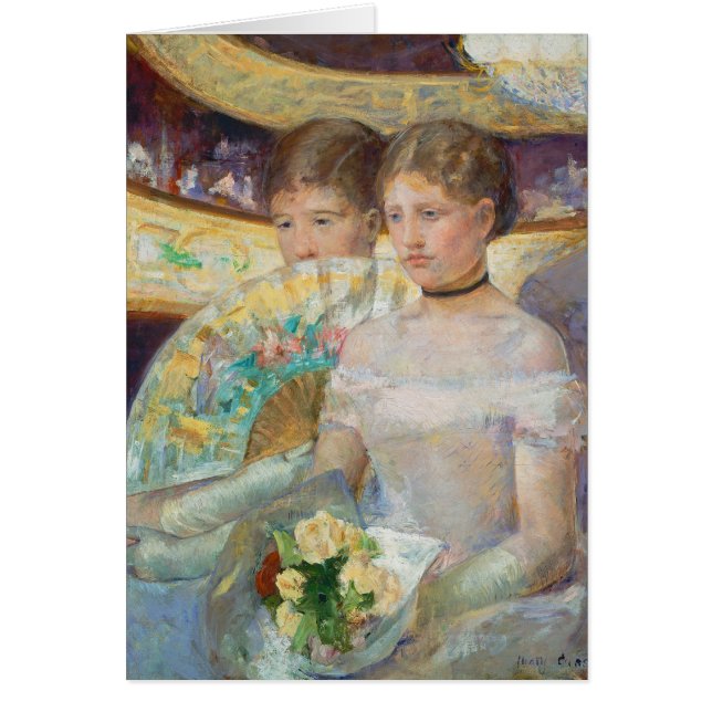 Loge, 1882 (olja på arbetsyta) hälsningskort (Framsidan)