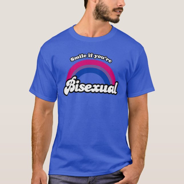 Loge om du är bisexuell t shirt (Framsida)