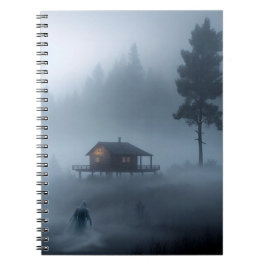 Logga Cabin från det hemsökta Sjö Anteckningsbok