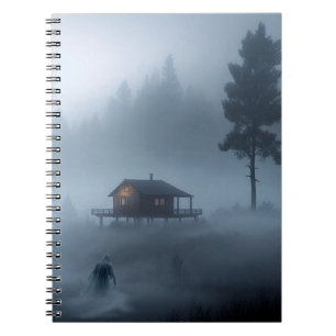 Logga Cabin från det hemsökta Sjö Anteckningsbok