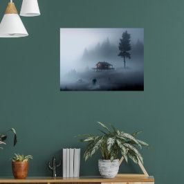 Logga Cabin från det hemsökta Sjö Poster