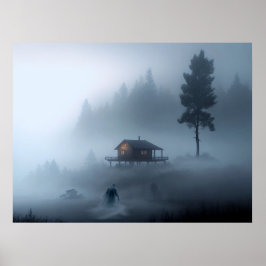 Logga Cabin från det hemsökta Sjö Poster
