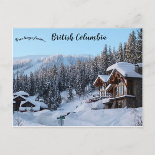 Logga hem i British Columbia Kanada Vykort