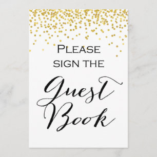 Logga in Guestbook-signatur 5x7-Storlekare Inbjudningar