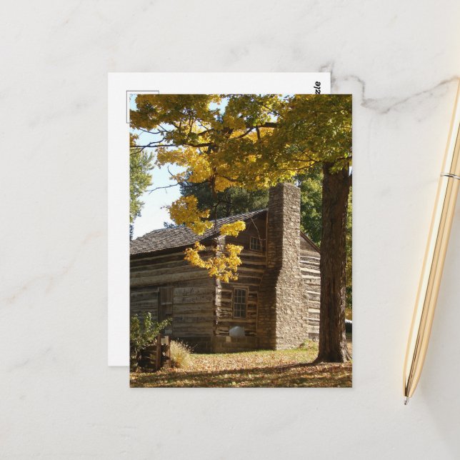 Logga in i Washington, Iowa på hösten Vykort (Fram/Back In Situ)