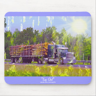 Logga in Lastbil Highway Driving Art Mousepad Musmatta