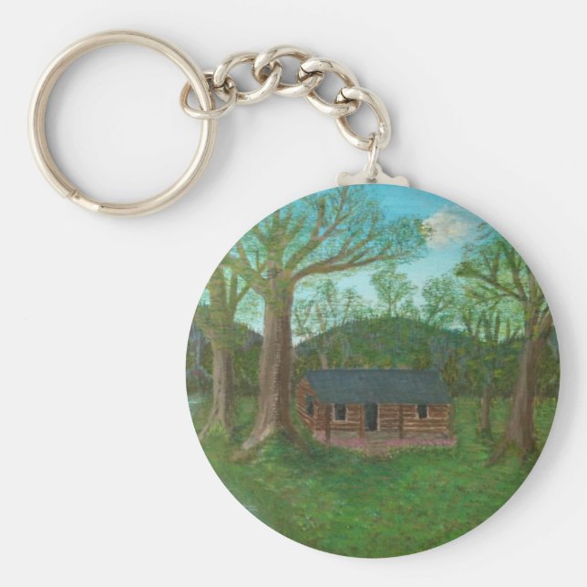 Logga in och Träd Nyckelring (Framsidan)