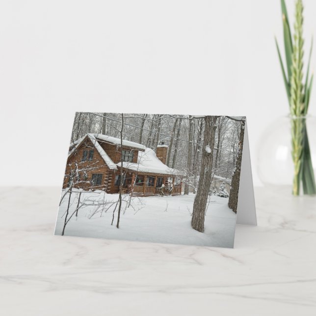 Logga in på Winter-hälsningskort Helgkort (Framsida)