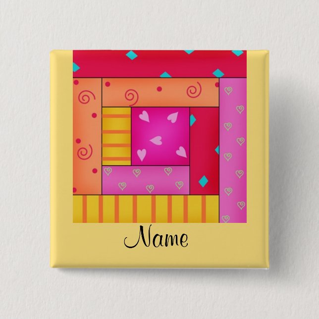 Logga kabinkvarternamn knäppas emblem knapp (Framsida)