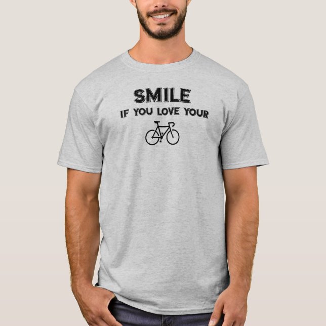 Logga om du älskar din cykel t shirt (Framsida)