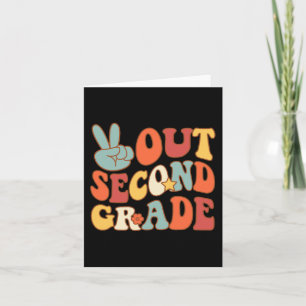Logga ut andra klass Groovy 2nd sista dagarna skol Kort