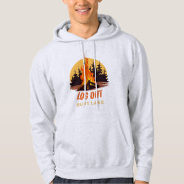 LOGGA UT Campfire Burt Lake Michigan Hoodie