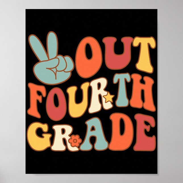 Logga ut från fjärde Klass-groovy förra dagen, sko Poster (Framsidan)