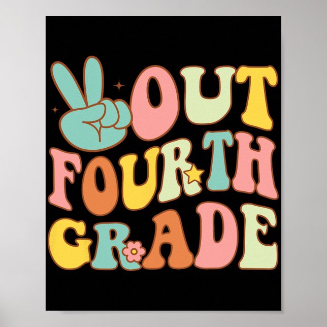 Logga ut från fjärde Klass-groovy förra dagen, sko Poster (Framsidan)