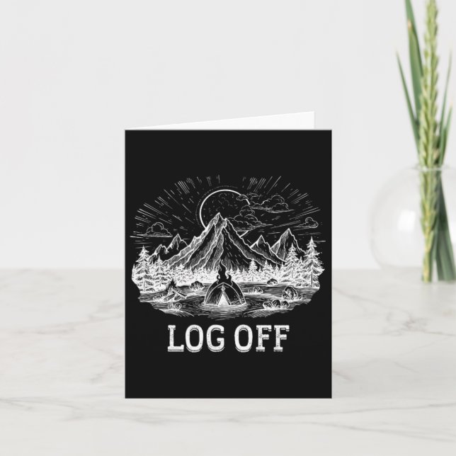 Logga ut och logga ut och logga in på Campfire Kort (Framsida)
