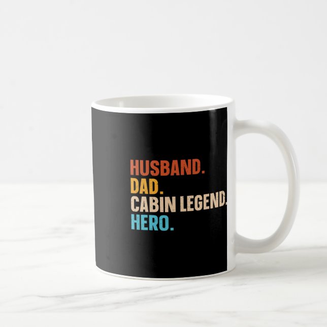 Loggad Ut Stuga Design För Ditt Log Cabin Hus Kaffemugg (Höger)