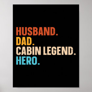 Loggad Ut Stuga Design För Ditt Log Cabin Hus Poster