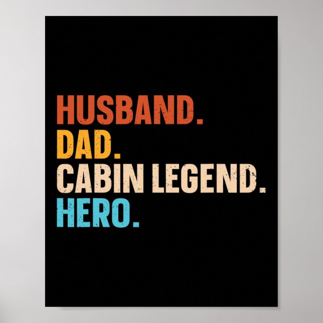 Loggad Ut Stuga Design För Ditt Log Cabin Hus Poster (Framsidan)