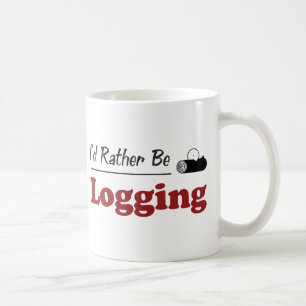 Loggar ganska kaffemugg