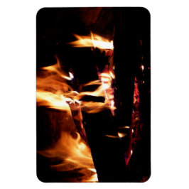 Loggar in i brandfotografiet för eldsläckare magnet