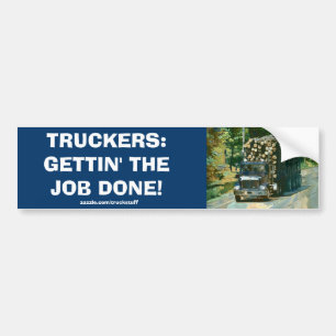 LOGGAR LASTBIL BIG RIG TRUCKERS Bumper Sticker Bildekal