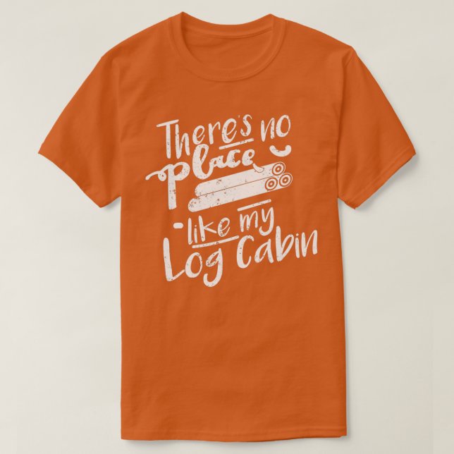 Loggboken Cabin Gifts Log Cabin House Cedar Log Ca T Shirt (Design framsida)