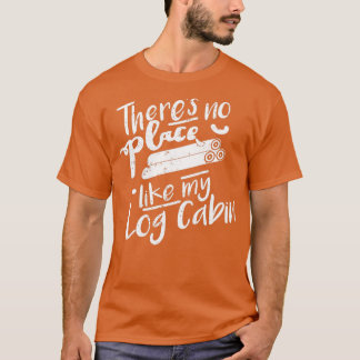 Loggboken Cabin Gifts Log Cabin House Cedar Log Ca T Shirt