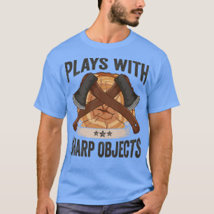 Loggboken spelas upp med Vassa objekt Ax Lumberjac T Shirt