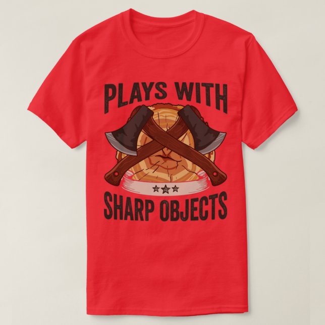 Loggboken spelas upp med Vassa objekt Ax Lumberjac T Shirt (Design framsida)