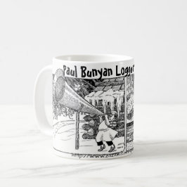 "Logger Breakfast, Paul Bunyan stil" Kaffemugg