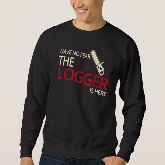 Logger Estimmer Arborist Logger Träd Trimmer Lång Ärmad Tröja (Framsida)