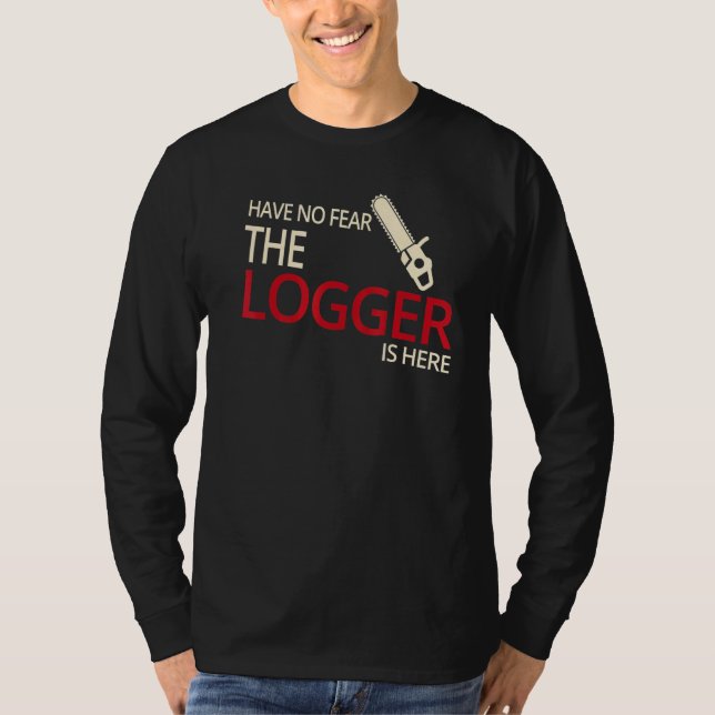 Logger Estimmer Arborist Logger Träd Trimmer T Shirt (Framsida)