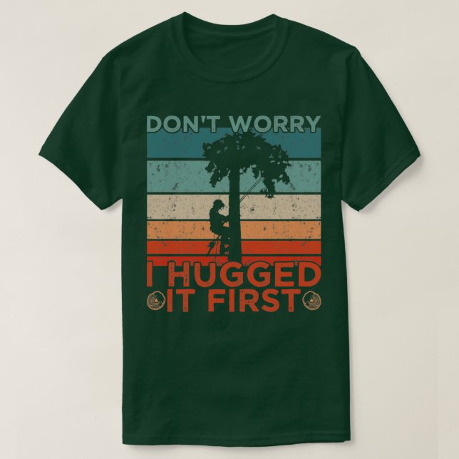 Logger jag kramade den först t shirt (Design framsida)