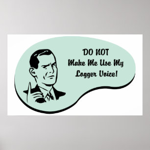 Loggeren uttrycker poster