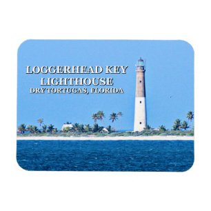 Loggerhead Nyckel fyr, Tortugas Florida Magnet