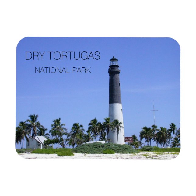 Loggerhead Nyckel Light, Tortugas nationalpark Magnet (Horisontell)